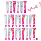 EXPRESSIONS 24pc Lip Gloss Kit - Unicorn Gifts Girls Teens Party Favors Makeup Collection Flavored Fruity Assorted Colors Non Toxic Set
