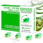 Volumizing Hair Oil Capsules – Leave-In Serum for Fine, Limp or Fragile Hair w/ Argan, Peptides & Ceramides | Mineral Oil, Sulfate and Paraben Free, Vegan | Fuller-Looking Body & Shine | 15Ct