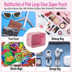 Travel Essentials Makeup Bag for Women Water-resistant Toiletry Organizer Nylon Cosmetic Pouch Preppy Stuff