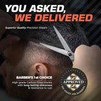 Fagaci Professional Hair Scissors 6” Extremely Sharp Blades, Fine Cutting Blades, Hair Cutting Scissors Professional, Hair Shears, Barber Scissors Set for Men and Women, Haircut Scissors Hair Kit