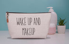 Stylish Makeup Bag Organizer | Perfect 100% Cotton Canvas Cosmetic Bag Ideal for Travel and for Cute Gifts