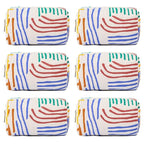 SOIDRAM Makeup Bag Preppy Cosmetic Bag Bulk Makeup Pouch Personalize Travel Toiletry Bag Organizer Cute DIY Makeup Brushes Storage Bag for Women