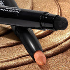 Longwear Cream Eye Shadow Sticks(72 Grapefruit Shimmer),Smudge-Proof, Waterproof Eyeshadow,Silky Formula Glitter With Makeup Brush,Orange Eyeshadow Stick