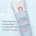 First Aid Beauty - Pure Skin Face Cleanser, Effectively Removes Makeup, Dirt, and Impurities, Gentle Cleanser Leaves Skin Soft & Supple, Safe for Sensitive Skin, Fragrance Free, 11 oz