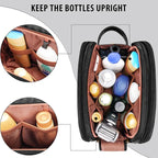 Travel Toiletry Bag for Men, Large Hanging Toiletries Organizer Bags for Women, Cruise Ship Essentials, Water-resistant Shaving Case, PU Leather Makeup Accessories, Cosmetic Dopp Kit, Black