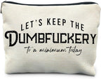 Funny Makeup Bag - Bad Assed & Cool Gifts for Coworkers & Women - Sarcastic & Gag Gifts - Humor Cosmetic Toiletry Bag