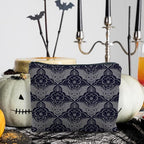 Gothic Makeup Bag - Halloween Bat Spider Witchy Gifts for Women - Goth Witch Stuff