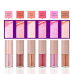 Sophia + Mabelle Hydrating Lip Oil – Lightweight, Non-Sticky & High-Shine Lip Gloss Oil – Moisturizing, Nourishing, Soothing Tinted Formula for Soft Lips – 3.7g (Jellyfish(Golden Champagne), 3.7g)