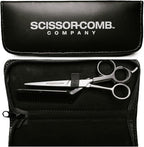 Scissor Comb 2 in 1 Hair Scissors with Comb attached - Cut and Trim Hair At Home with Great DIY Hair Cutting Tool - Professional 6.75" 440C Stainless Steel Shears with Comb
