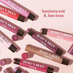 Burt's Bees Christmas Gifts, Lip Shimmer Pink Collection, Tinted Lip Balm Stick, Moisturizing for Hydration with Natural Glowy Pigmented Finish & Buildable Color, Value Pack, 3 Tubes x 0.09 Oz