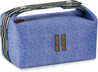 Fashion Makeup Bag for Women, Orange Red Canvas Make up Travel Bag, Hanging Cosmetic Bag Organizer for Wome