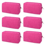 SOIDRAM Makeup Bag Preppy Cosmetic Bag Bulk Makeup Pouch Personalize Travel Toiletry Bag Organizer Cute DIY Makeup Brushes Storage Bag for Women