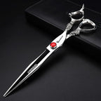 5.5/6 /7 Inch Purple Dragon Knight Professional Japanese Hair Scissors Barber Scissors Set (8 inch Cutting)