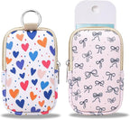 COOKOOKY 2 Pack Hand Sanitizer Spray Case Compatible with Touchland, Hand Sanitizer Holder, Mini Zippered Pouch, Small Makeup Bag for Women Friends Girls Gifts Idea