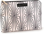 Large Canvas Zipper Pouch, Vintage Inspired Pencil Case for Adults, Travel Toiletry Bag, Pouch Bag for Supplies, Makeup or Toiletries (Composition)