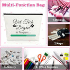 Mxrymvu Vet Tech Student Graduation Gift Makeup Bag Future Veterinarian Gift for Women Veterinary School student Thank You Appreciation Birthday Present Cosmetic Bag