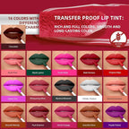 Black Matte Liquid Lipstick - Long Lasting, Smudge Proof, Transfer Resistant Lip Color, Waterproof, Non-Transfer Formula (Mystical Moment)