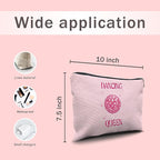Nogrit Dancing Queen Dance Gifts - Disco Ball Bag - Hot Pink Dancer Makeup Bag