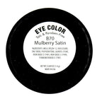 Mulberry Satin Frost Light Purple Lavender Taupe Burnt Burgundy Shimmer Pressed Powder Single Vegan Eyeshadow; Talc, Paraben & Cruelty Free