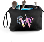 SEAMOON Women Birthday Unique Maid of Honor Friendship Gifts for Women Sister Bridesmaid Bride Personalized Travel Makeup Cosmetic Bag with Mirror Valentines Mothers Day Christmas Graduation W