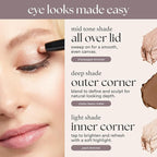 Julep Eyeshadow 101 Cream-to-Powder Waterproof Shadow Stick – Mocha Matte – Long-Lasting, Crease-Proof, Rich Brown Matte Eyeshadow with Built-in Smudger