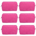 SOIDRAM Makeup Bag Preppy Cosmetic Bag Bulk Makeup Pouch Personalize Travel Toiletry Bag Organizer Cute DIY Makeup Brushes Storage Bag for Women