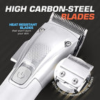 Fagaci Professional Hair Clippers for Barbers with Precise Cutting, 5 Speeds Double Foil Shavers for Men, Turbo Power Cordless Hair Clippers, Clean Shaving Foil Razor, Clippers for Hair Cutting