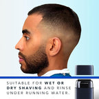 Blade & Stone PS501 Foil Shaver for Men – Dual Foil Cordless Shaver with Graphene-X Blades and 8000 RPM Digital Motor – All-Metal, Rechargeable Wet and Dry Razor – Dark Night