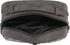 Montana West Wrangler Makeup Bag for Women Small Cosmetic Toiletry Bags Western Make Up Pouch Durable Cute Travel Purse, Grey
