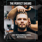 Suvorna 6" Hair Cutting Scissors for Professionals, Barbers & Hairdressers – Sharp Hair Shears for Cutting, Trimming, Grooming – Hair Scissors Professional for Men, Women, Adults