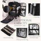 Stagiant Rolling Makeup Case Professional Travel Makeup Organizer Make up Storage Cosmetic Trolley Suitcase Makeup Storage
