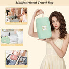 Travel Makeup Bag Christmas Gifts for Women Girl Teens, Personalized Initial Makeup Bag for Cute Teen Girls, Preppy Stuff Toiletry Bag Cosmetic Bag, Teen Girls Gift Trendy Stuff, Letter D