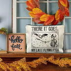 Halloween Makeup Bag, Goth Skeleton & Bat Design, White, Waterproof Linen Cosmetic Bag for Women