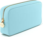 Embla Makeup Bag Travel Cosmetics Pouch and Toiletry Bag, Nylon Zipper Pouch Purse, Cute Make Up Organizer Storage Tote for Women Girls, Travel Skincare Case, Small Makeup Bags, Cotton Candy