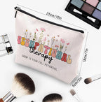 Occupational Therapy Gifts Makeup Bag, Gifts For Occupational Therapists, Ot Gifts, Boho Therapist Occupational Therapy Makeup Cosmetic Bag Zipper Pouch Travel Toiletry