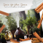 HBNO Organic Cinnamon Bark Essential Oil - 1 oz (30ml) Size - Ideal for Diffusers, Cleaning Agents, Skincare, and Haircare.