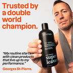 ATTITUDE Men's Shampoo and Conditioner 2-in-1, Scalp Care for Build Up & Oily Hair, Refresh With Peppermint & Willow Extract, 97% Natural Origin Ingredients, EWG Verified, Eucalyptus & Sage, 14 Fl Oz
