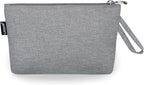 Gloppie Makeup Bag for Purse Travel Cosmetic Bag for Women Small Zipper Makeup Pouch Grey