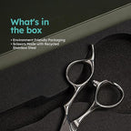 K9 6" Professional Thinning Shears for Hair Cutting – Removing Large Sections of Hair Effortlessly, Leaving No Marks, Barber Shears with Premium VG10 Steel, Lightweight, Razor-Sharp, Thinning Rate 50%