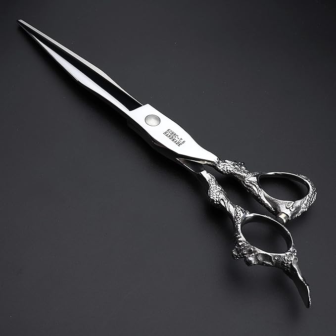 Purple Professional Hairdressing Scissors Hairdresser Hairstylist Cutting Hair & Thinning Hairdressing Scissor (7.5 inch flat)