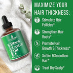 Jamaican Black Castor Oil for Hair Growth. Strengthens & Hydrates Thinning, Dry Hair for a Healthier-Looking Scalp. For Women & Men – Vegan & Unscented 1oz Serum