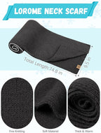 Winter Beanie Hat Scarf Gloves, Warm Fleece Knit Hat Long Scarf Neck Warmer Touch Screen Winter Gloves Set Gifts for Women