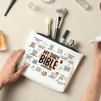 Scripture Bible Verse Makeup Bag Cosmetic Bag, Faith Christian Gifts for Women, Mental Health Gifts, Inspirational Gifts for Women, Positive Affirmations, Gifts for Sister Friend Mothers Day Birthday
