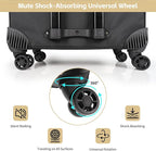 TANTO Rolling Makeup Bag Professional Makeup Artist Bags 4 in 1 Makeup Case on Wheels Rolling Cosmetics Organizer Extra Large Cosmetology Case With 360° Swivel Wheels and Adjustable Dividers