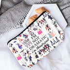 I'm Not Dramatic I'm Theatrical Makeup Bag Broadway Musical Gift Theatre Bag Pencil Case Fun Theatrical Design Makeup Bag (Not dramatic)
