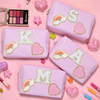 Birthday Gifts for Kids 4 5 6 7 8 9 10 11 12 year Old, Girl gifts Skin Care, Letter Pouch Cosmetic Toiletry Bag, Personalized Gift for Girl, Gift Bags