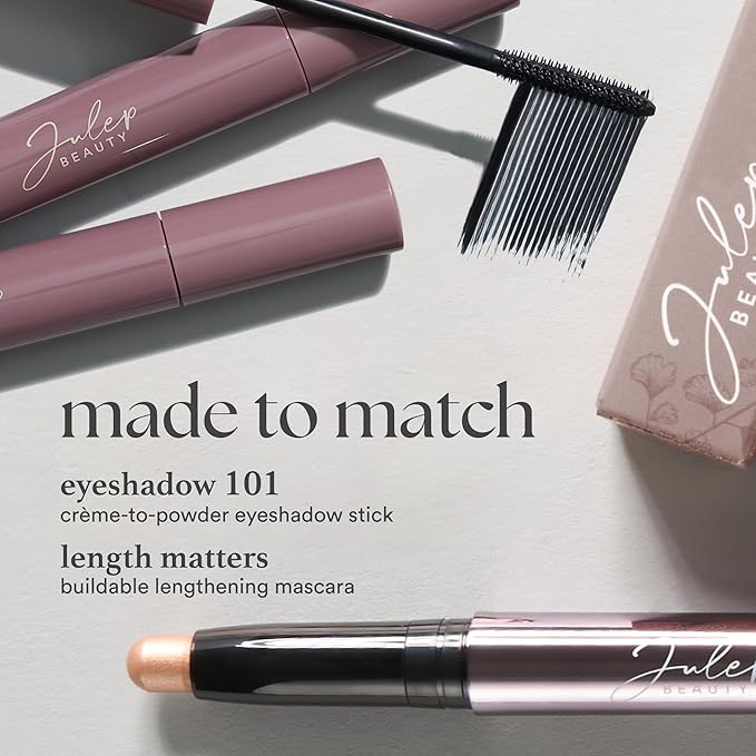 Julep Eyeshadow 101 Cream-to-Powder Waterproof Shadow Stick – Meadow Shimmer – Long-Lasting, Crease-Proof, Earthy Green Shimmer Cream Eyeshadow with Built-in Smudger