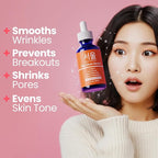 SeoulCeuticals Korean Skin Care 20% Vitamin C Hyaluronic Acid Serum + CE Ferulic Acid - Potent Anti Aging Vit C, Anti Wrinkle K Beauty Skincare 1oz