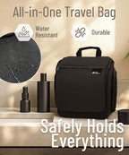DD D&D Wanderlust D&D Hanging Travel Toiletry Bag for Men and Women – Cosmetics, Makeup and Toiletries Organizer Kit with 10 Compartments