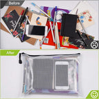 12 Pcs Plastic Mesh Zip File Bags, Waterproof Tear-Resistant Document File Folders, B5 Size Zipper Documents Pouch Document Organizer Bags for School Office Home Travel Storage(11.26×7.9 Inch)
